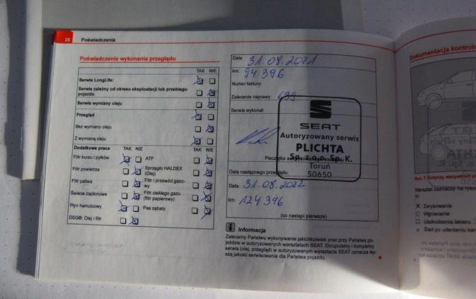Seat Toledo cena 29900 przebieg: 130400, rok produkcji 2013 z Żelechów małe 529